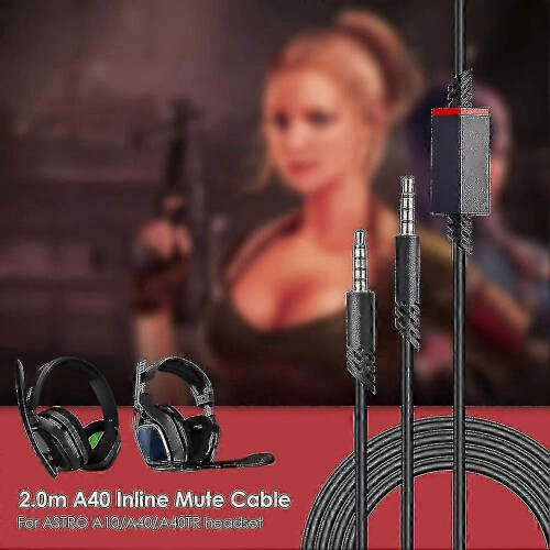 Replacement cable for Astro A10 A40 gaming headsets - durable audio cord 2