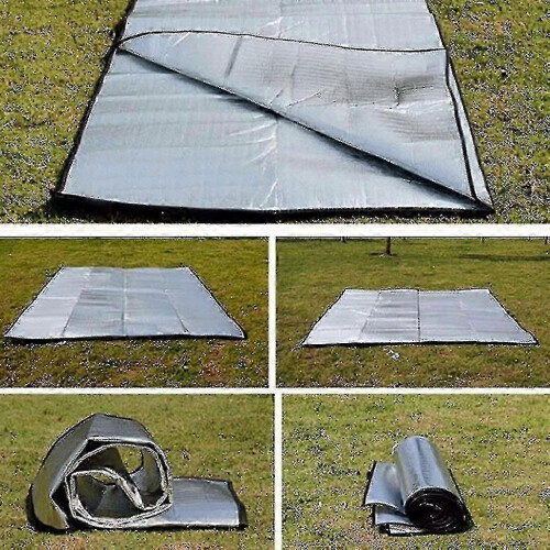 Thermal sleeping mat for camping - Lightweight aluminium insulation floor pad 2