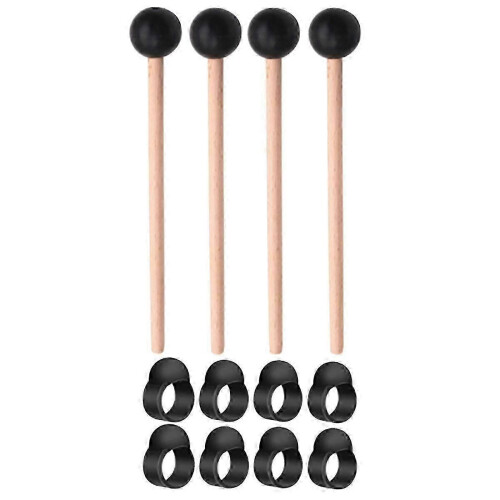 Zubehör für Stahltrommeln – 8 Fingerpicks mit 4 Drumsticks 2