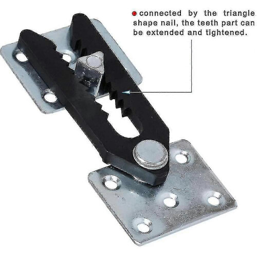 Sectional couch connector for modular sofas, 4pcs metal alligator style 1