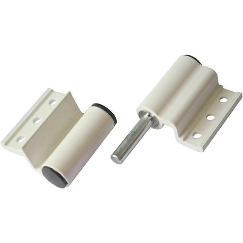 Broken bridge hinge for doors, white aluminum alloy right hinge durable 1