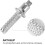 Hiking stick tips 6pcs for trekking pole accessories 3