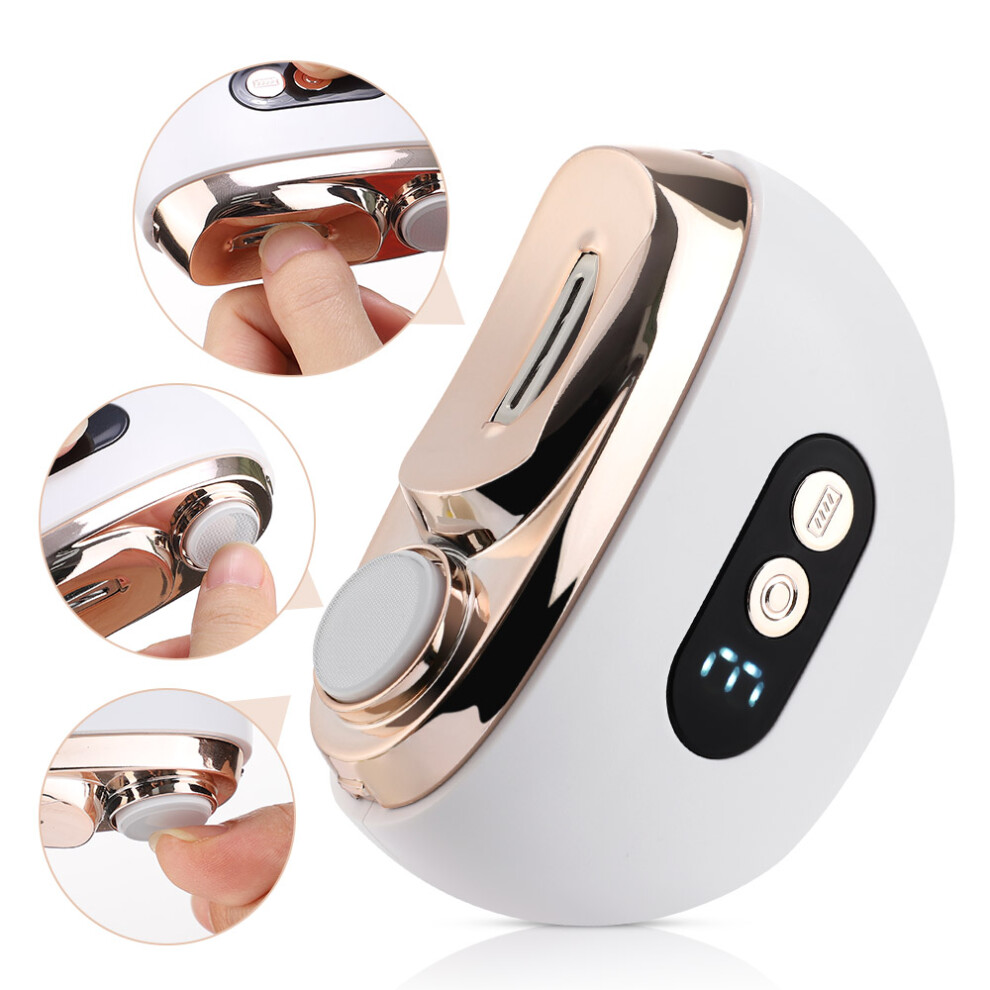 Stoyotu Automatic Electric Nail Clipper, 2 In 1 Auto Fingernail Cutter & Polishing Grinder For Baby Senior Adults, 3-Speed Nail Trimmer
