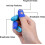 Silicone fingertip grips for paper sorting - 16pcs 4 sizes protector pads 3