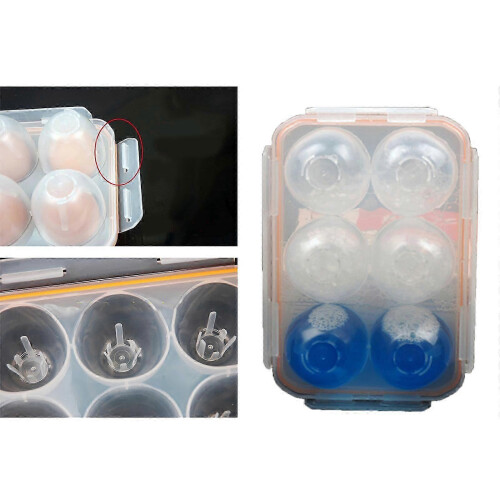 Plastic eggs container for travel - 6 secure eggs carrier for outdoor 1