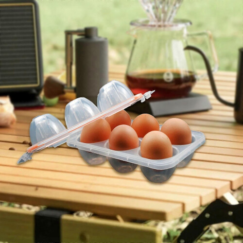 Plastic eggs container for travel - 6 secure eggs carrier for outdoor 2