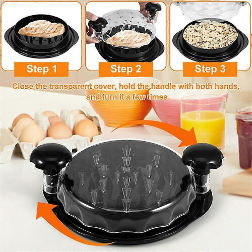 Meat separation tool for kitchen - 2pcs chicken shredder grinder 1