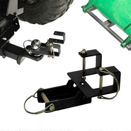 Combination hook for trash bins with durable tractor pin 1