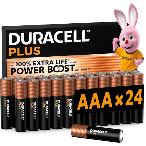 Duracell DURACELL Plus AAA Alkaline Batteries (24 Pack) 1.5V, LR03