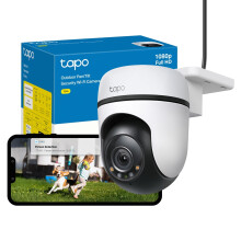 Tapo TC40 Pan/Tilt Smart Security Outdoor Camera, Full HD, 360 Smart Person Detection Motion Tracking, Color Night Vision, WiFi Camera No Monthly Fe