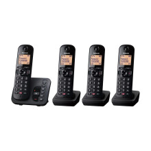 Panasonic KX-TGC264E Digital Cordless Phones : 18-min answering machine, dedicated call block button, an easy-to-read dot-matrix display and a hands-