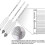 Hydrometer for alcohol content - 3-piece set with thermometer 0-100% 5