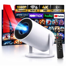 HY300 Projector 2026 | Supports 1080P With Android 14.0 – 20000 Lumens Smart Projector & Native 720P Portable Mini Projector For Bedroom | Screen Mi