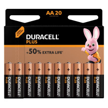 Duracell Plus AA Batteries [Pack of 20]