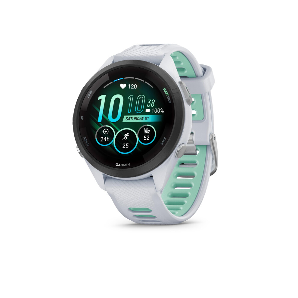 Garmin Forerunner 265S With Music, 42Mm Gps Running Smartwatch, Amoled Touchscreen, Advanced Training & Insights, Training & Hrv Status,Safety & Trac