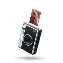 Instax mini EVO 2-in-1 photo camera and printer with a 2.7 inch LCD screen, 10 Lens and 10 film effects, mini film format, BLACK. Make and create stu
