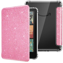 MoKo Case for All-New 7" E-Reader, Ultra Clear Soft Flexible Transparent TPU Back Cover Light Shell with Auto Wake/Sleep, Not fit BOOX & Kobo, Shiny