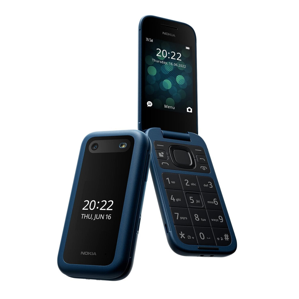 Nokia 2660 Flip Feature Phone With 2.8" Display, 4G Connectivity, Hearing Aid Compatibility (Hac), Built-In Camera, Mp3 Player, Wireless Fm Radio And