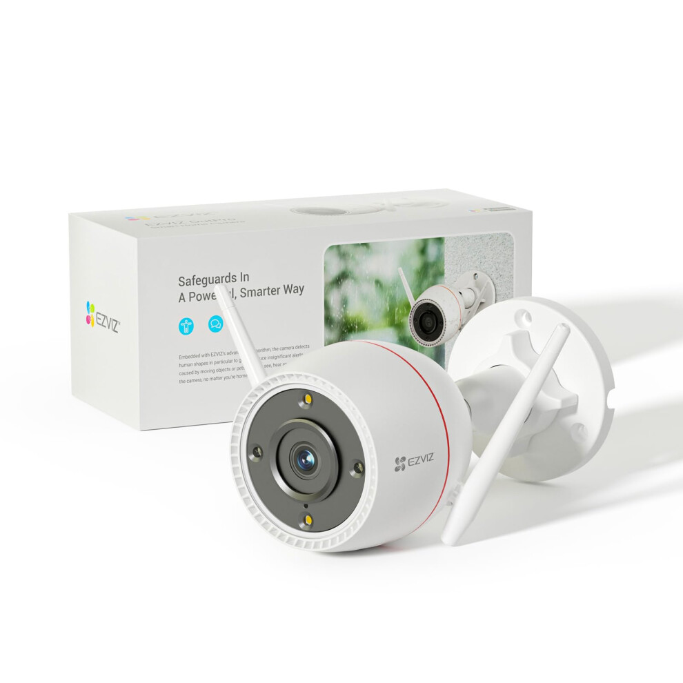 Ezviz 2K Outdoor Security Camera Cctv Wi-Fi Camera, 30M Colour Night Vision, Ai Human Motion Detection, Two-Way Audio, Strobe & Siren Alert, Ip67 Wat 5006963305003