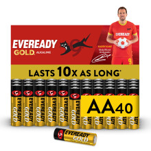 Eveready Gold by Energizer - AA Battery (40 Pack) - Bulk Double A Batteries