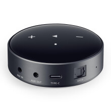 WiiM Mini AirPlay 2 Wireless Audio Streamer, Multiroom Stereo, Preamplifier, Works with Alexa and Siri Voice Assistants, Stream Hi-Res Audio from Ama