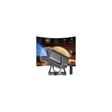 Mini Projector HD 1080P 4K Supported Smart Projectors Auto Keystone & Focus 22000 Lumen 260 ANSI Bightness WIFI 6 and Bluetooth Home Theatre 200" w 2