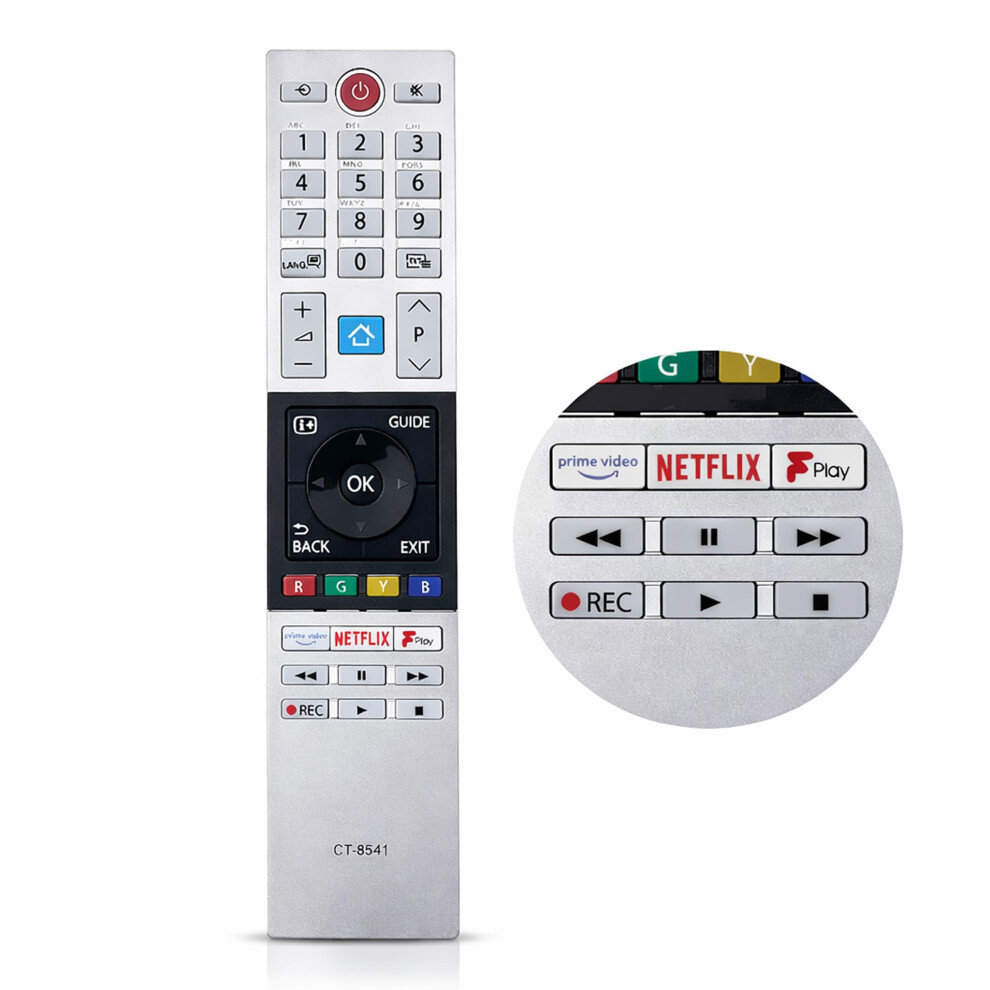 Boulton Ct-8541 Ct8541 Remote Control For Toshiba Smart Tv Â Ct8541 Tv Remote Toshiba Controller For Smarttv Uhd Hd Lcd Led Television - Ct 8541 Con 5006256937881