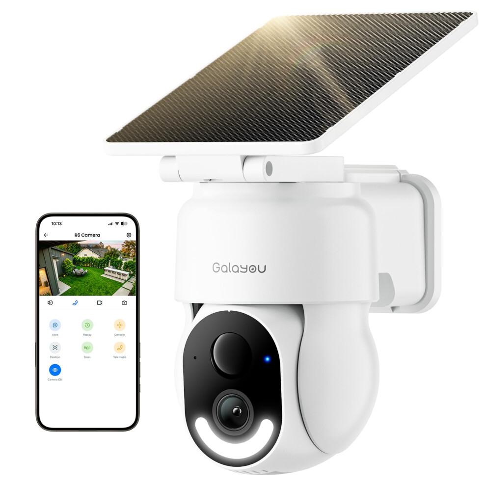 Photos - Other Photo Accessory GALAYOU Solar Security Camera Outdoor Wireless - 2K Pan&Tilt Battery Powered CCTV, Outdoor Cameras House Security, Color Nig