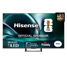 Hisense 55" 55U7QTUK MiniLED QLED 144Hz Smart AI TV - Hi-View AI Engine, Game Mode PRO, 2.1 Channel, Dolby Atmos, Quantum Dot Colour, Anti-Reflection
