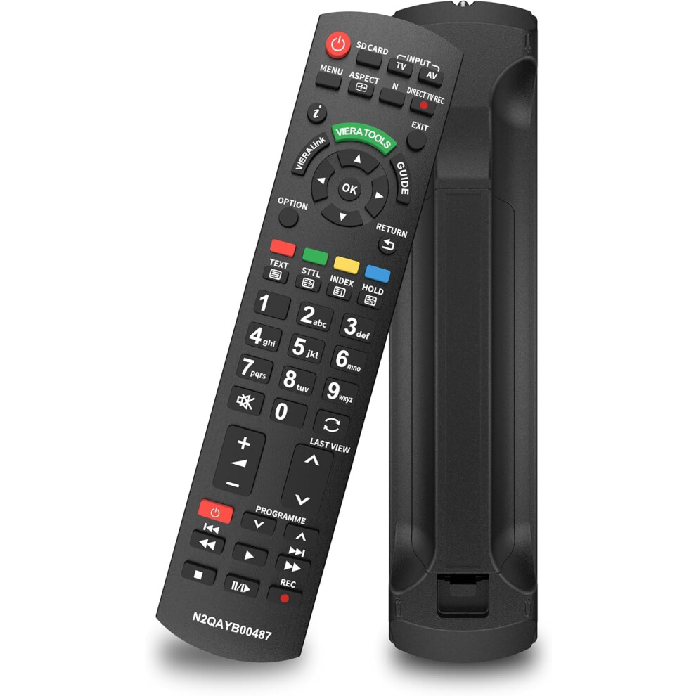 Replacement Remote Control For Panasonic Viera Smart Tvs Â Pre-Programmed, Compatible With All Panasonic Tv Models N2qayb000487 5003561768834