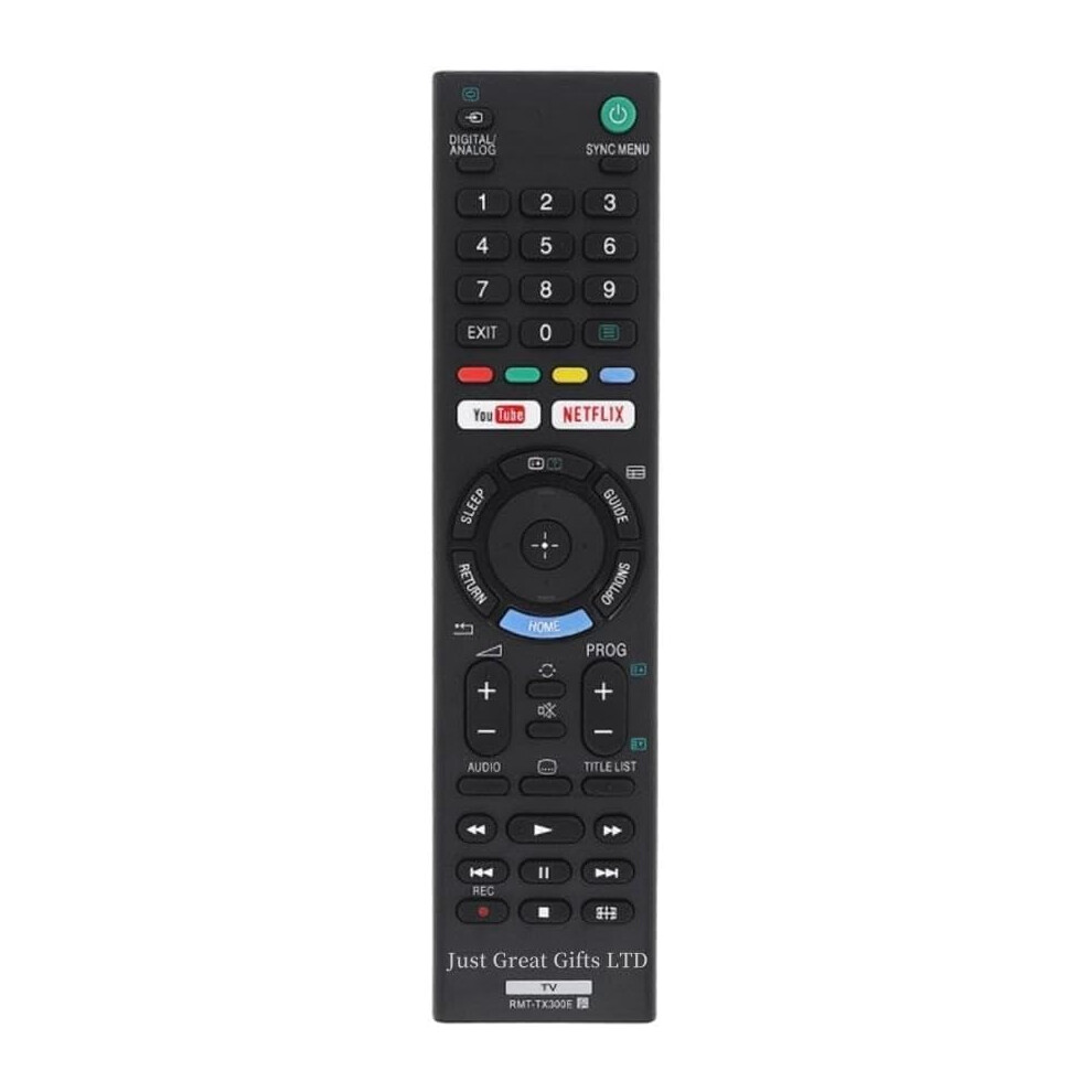 Sony Remote Replacement Sony Tv Remote Control Rmt-Tx300e For Sony Bravia Tv Led Lcd T V - No Setup Needed 5002192557336