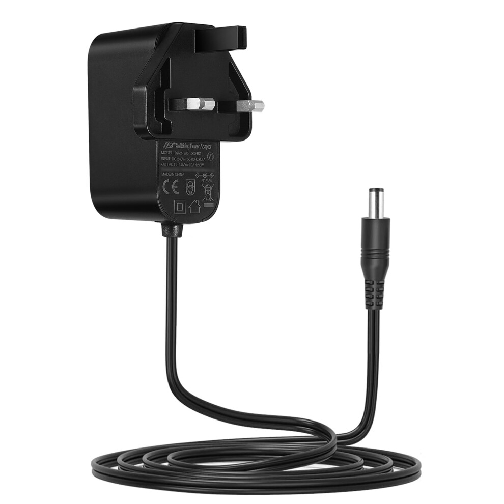 Tonton 12V 1A Power Supply Adapter 3M(10Ft), Ac 100-240V To 12V Power Plug Dc 5.5X2.1mm Male, Compatible With Cctv Cameras, Router, Monitor, Led Stri 5003369258230