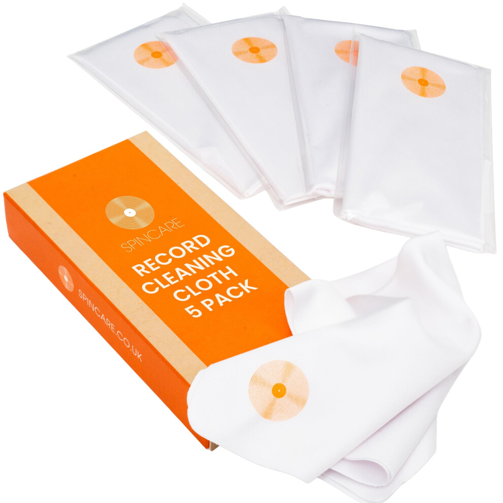 SPINCARE Anti Static Vinyl Record LP Cleaning Cloths (Pack of 5) - Image 4