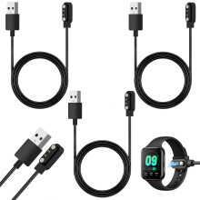 3PCS Universal 2 Pin Magnetic Charger for Smartwatch, 2.84mm Spacing Magnetic Charging Cable Compatible with Multiple Models, Fast Charging Dock Repl
