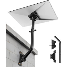 Starlink Gen 3 Mount 360 Adjustable V3 Starlink Wall Mount Starlink Gen3 Pole Mounting Kit with Starlink Gen 3 Pipe Adapter for Gen3 Starlink Intern