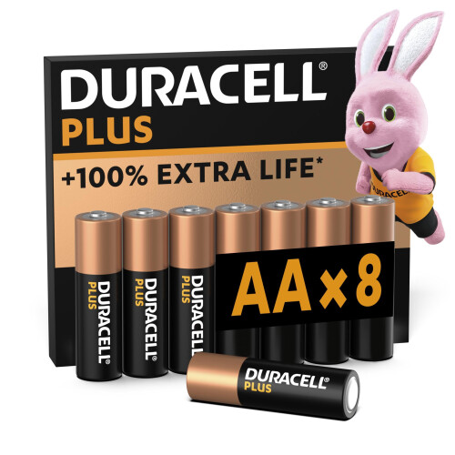Duracell Duracell Plus AA Batteries (8 Pack) - Alkaline 1.5V - MN1500