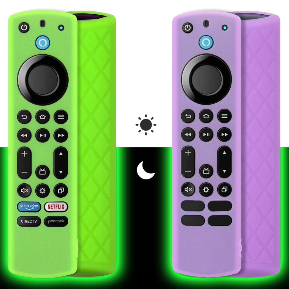 Pinowu Silicone Remote Case (2Pcs, Glow In The ) For Firestick 4K Max/Hisense/Toshiba/Insignia/Pioneer/Omni (Qled) Series Alexa Voice Remote Enha Dark 5003754519724