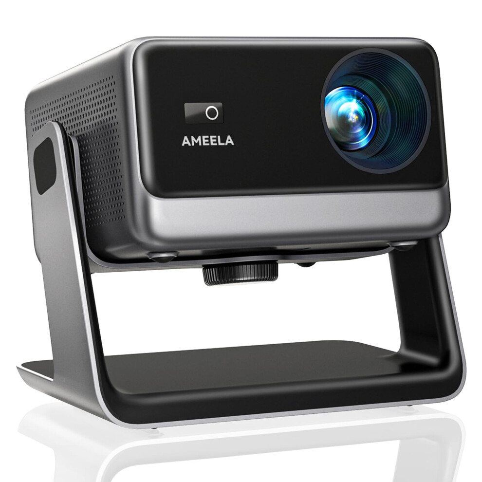 Smart 4K ProjectorãNetflix Included & Dolby Audioã, Auto Focus & Keystone, Ameela 30000 Lumens 1080P Portable Movie Projector With Wifi And Blueto 5005009059368