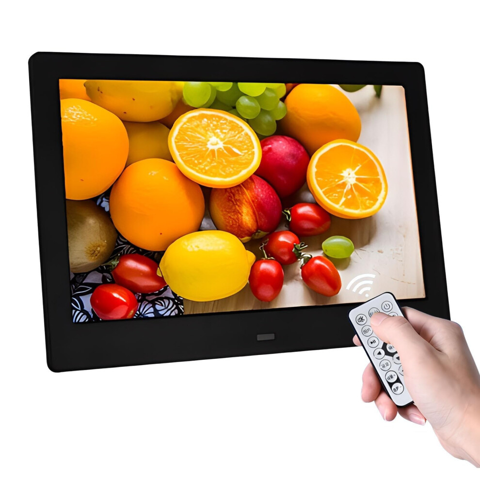 Haipky 7" Hd Ips Digital Photo Frame - 1080P Video, Auto On/Off, Image Preview, Mp3, Calendar, Clock, Remote Control, Black 5003118347864