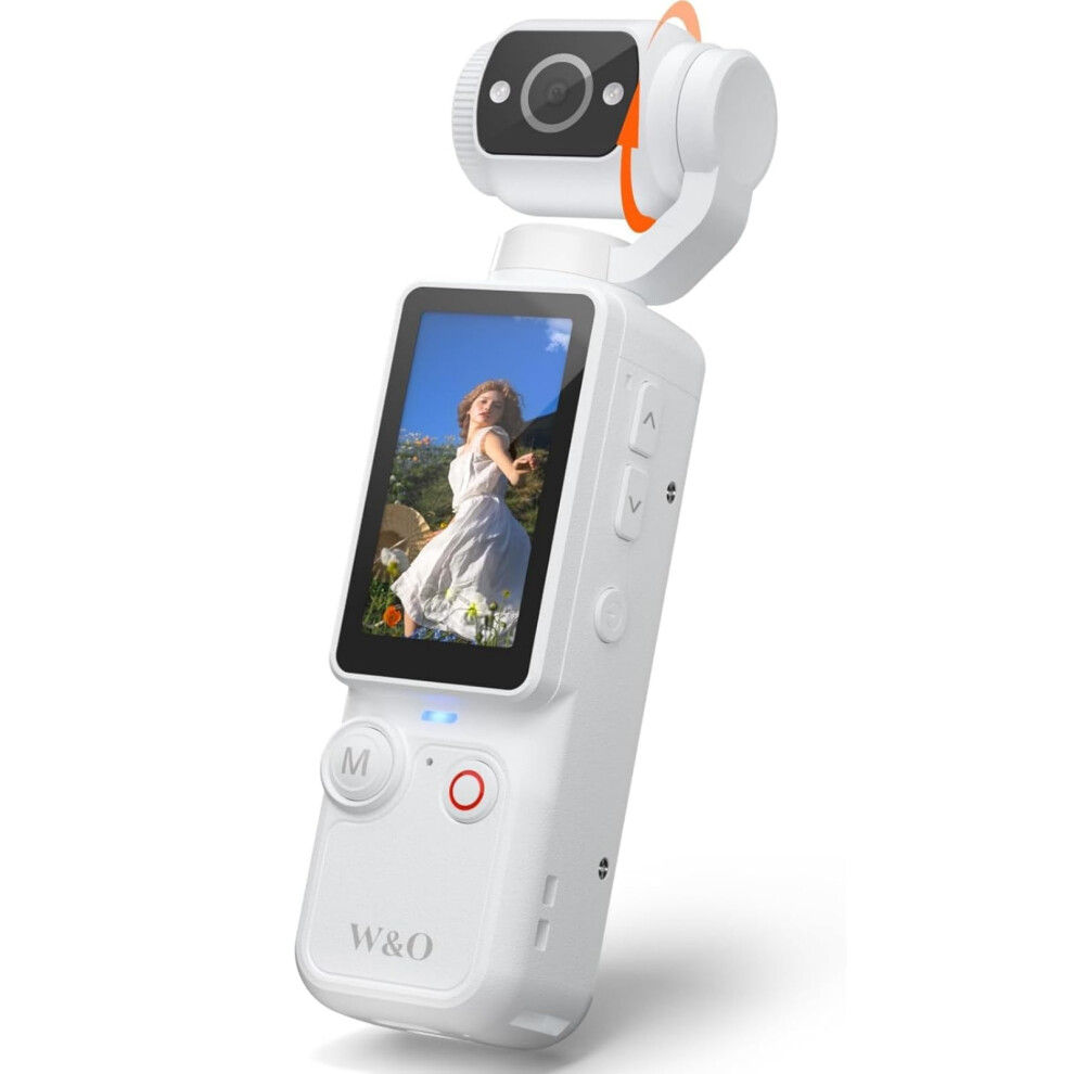 Cgxued Portable 2.5K Video Recorder With 180 Rotating Lens, Vlogging Camera,Pocket Body Camera With Audio & Video Recording, 7Hour Power, Handheld P 5007770433835