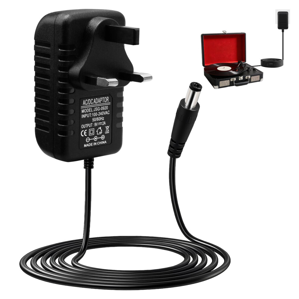 Photos - Cable (video, audio, USB) 9V 2A Guitar Pedal Power Supply,AC Adapter 100-240V 50 60Hz to DC 24W 5.5x2.1mm Transformer UK Plug for BOSS ME-80, ME-25, P
