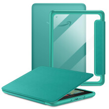 FINTIE Case for 7" Kindle Paperwhite 12th Gen 2024 and Colorsoft Signature Edition - Hybrid Slim Clear Back Shell Shockproof Cover Auto Sleep/Wake fo