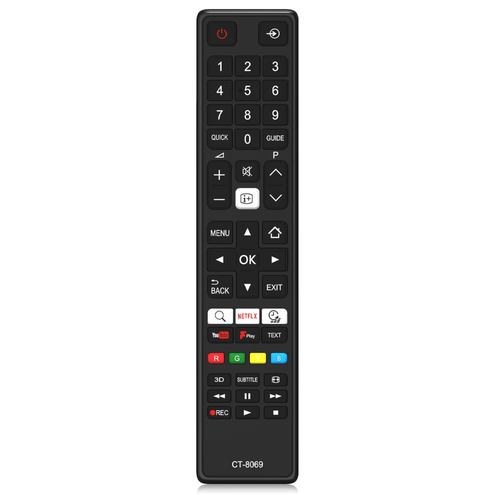 Myhgrc Replacement Toshiba Ct-8069 Remote Control For Toshiba Regza Led Lcd Tv With Shortcut Buttons - No Setup Required 5001108952760