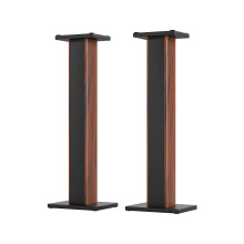 Suuiwau 36in (90cm) Wood Grain Speaker Stands, Universal Floor Pair