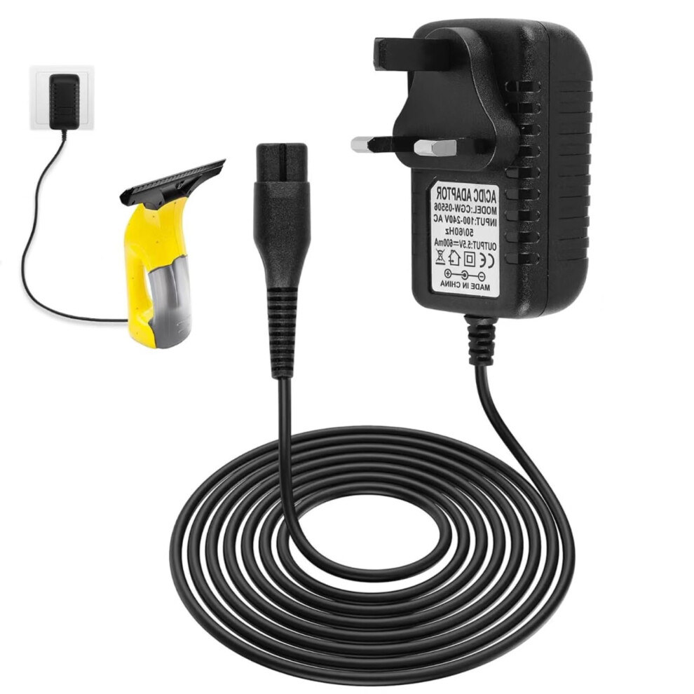 Charger For Karcher Window Vac Cleaner Â Fast Charging Power Adapter Compatible With Karcher Wv2 Wv1 Wv5 Wv50 Wv55 Wv60 Wv70 Window Vacuum Cleaner 5001993029936