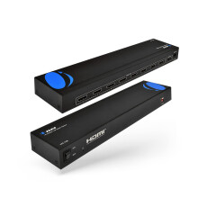 OREI 4K HDMI Splitter 1 In 8 Out, Supports 4K@30Hz, 1080p@60Hz, 3D, HDR10+ & Dolby Vision with UK Power Adapter, Mirror Only - Compatible with PS4/5,