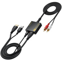 PROZOR eARC Audio Extractor 192kHz – HDMI eARC ARC to 3.5mm Audio Adapter with CEC Volume Control, PCM 2.0 Stereo Output for Wired Headphones, Activ