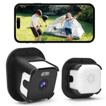 Yosoo Health Gear Window Camera, 3MP 2K Indoor Security Camera for Looking Outside, 2.4GHz & 5GHz WiFi Window Security Camera, 108 Wide Angle, 24/7