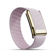 DADO Ultra-soft Nylon Sport Band Compatible with WHOOP 5.0, One, Peak, and Life | Breathable, Durable & Secure Fit Strap | NOT for Gen 4 (Pink/Gold C