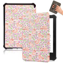 Fancity Case Compatible with 6" Kindle 11th Generation 2024 2022 Release, TPU Soft Cover with Hand Strap Smart Sleep/Wake Case Compatible with 2024 2